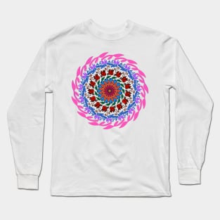 Colorful mandal art Long Sleeve T-Shirt